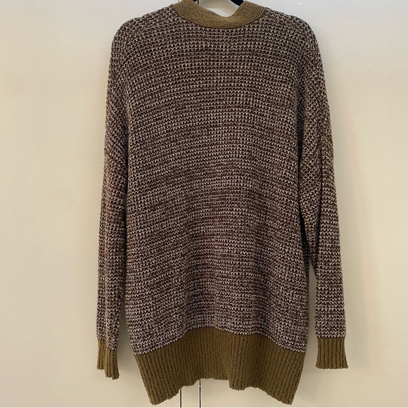 EUC Urban Outfitters Olive Marled Open-Front Cardigan Sweater | Women’s S - Picture 2 of 6